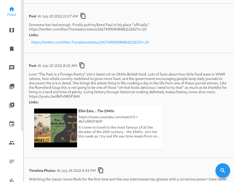 Screenshot of the new link preview capability